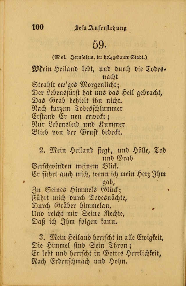 Die Pilgerharfe: eine sammlung evangelischer lieder, für den Gebrauch gläubig getauster Christen und der Gemeinden des Herrn in Nordamerika page 100