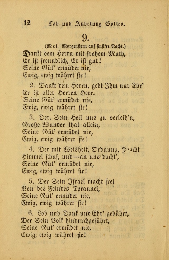 Die Pilgerharfe: eine sammlung evangelischer lieder, für den Gebrauch gläubig getauster Christen und der Gemeinden des Herrn in Nordamerika page 12