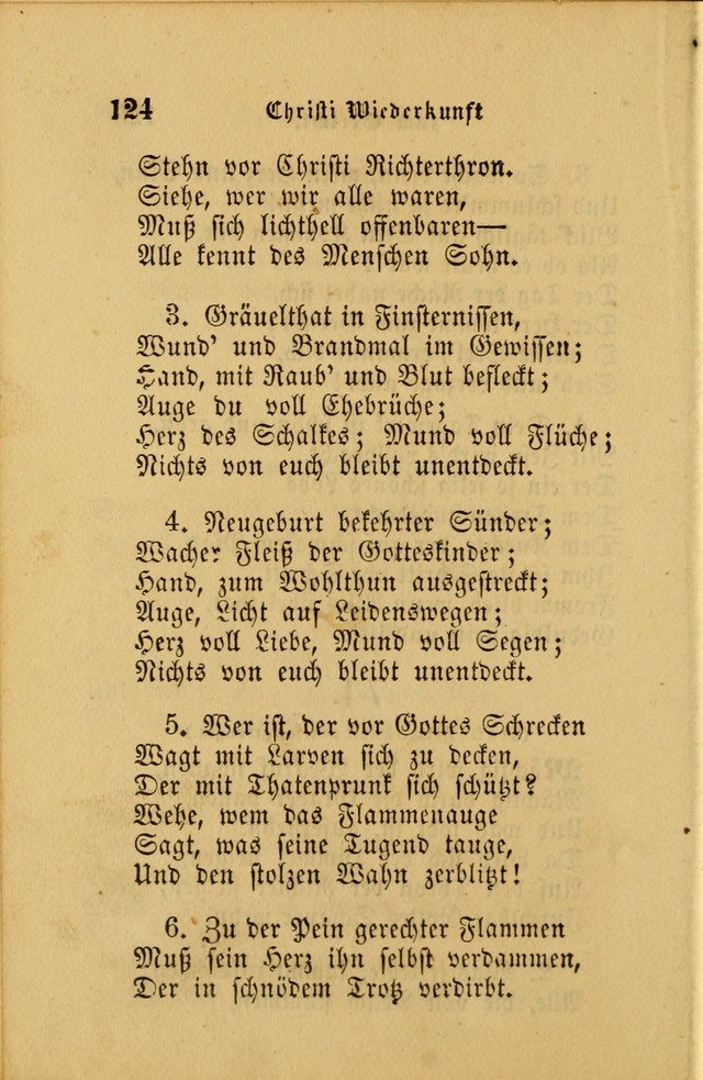 Die Pilgerharfe: eine sammlung evangelischer lieder, für den Gebrauch gläubig getauster Christen und der Gemeinden des Herrn in Nordamerika page 124