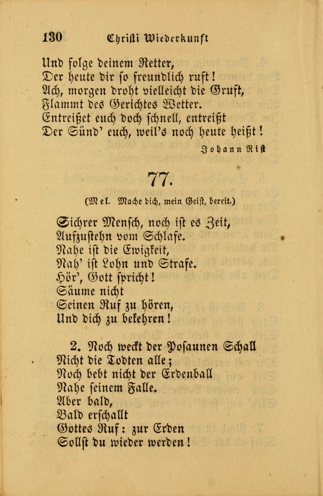 Die Pilgerharfe: eine sammlung evangelischer lieder, für den Gebrauch gläubig getauster Christen und der Gemeinden des Herrn in Nordamerika page 130