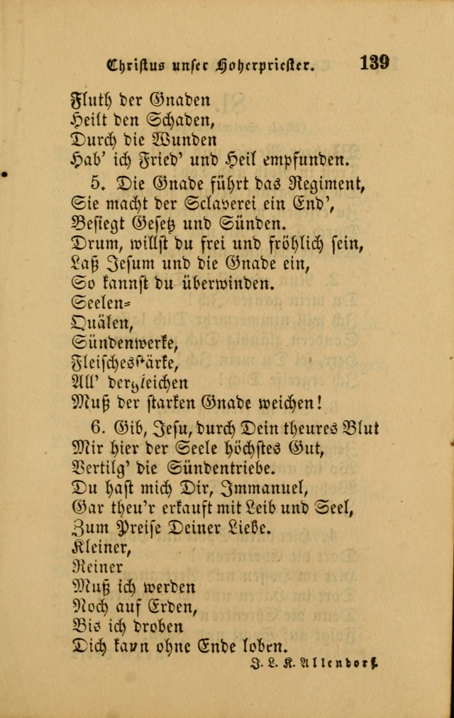 Die Pilgerharfe: eine sammlung evangelischer lieder, für den Gebrauch gläubig getauster Christen und der Gemeinden des Herrn in Nordamerika page 139