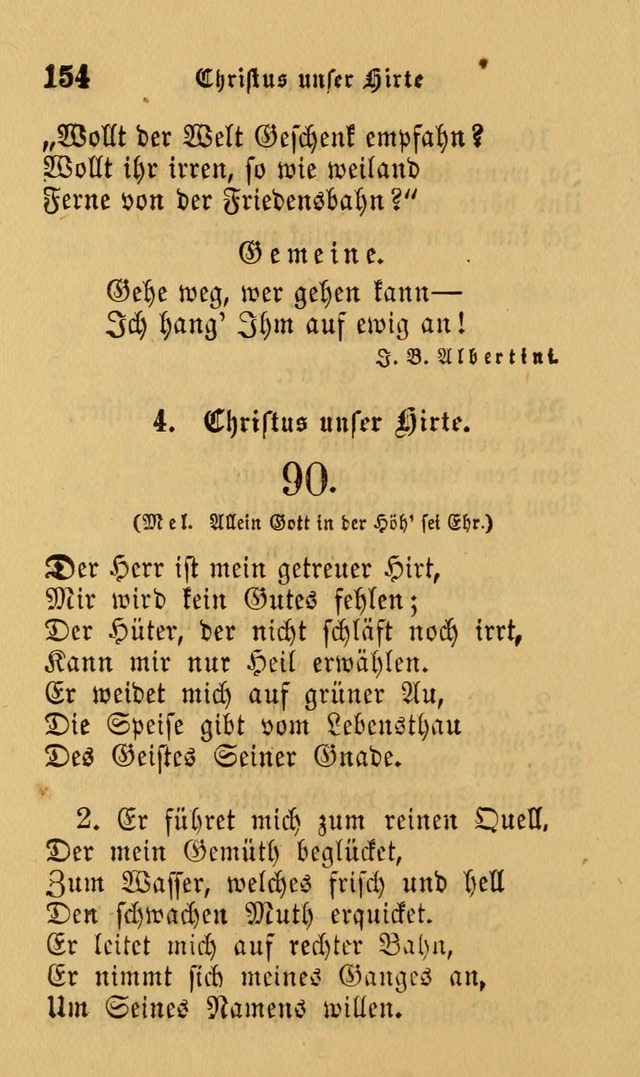 Die Pilgerharfe: eine sammlung evangelischer lieder, für den Gebrauch gläubig getauster Christen und der Gemeinden des Herrn in Nordamerika page 154