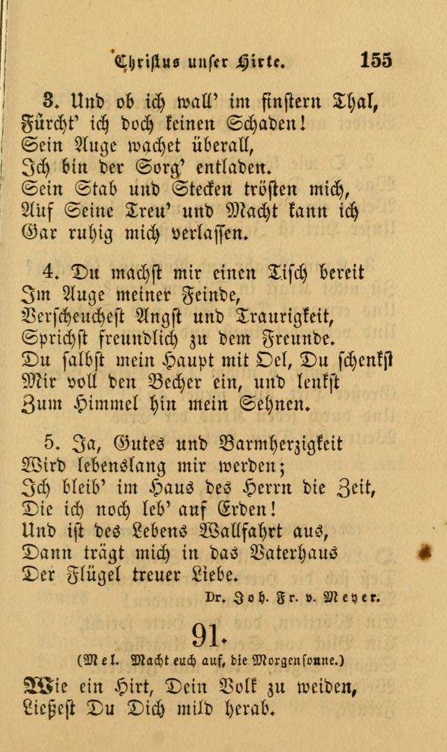 Die Pilgerharfe: eine sammlung evangelischer lieder, für den Gebrauch gläubig getauster Christen und der Gemeinden des Herrn in Nordamerika page 155