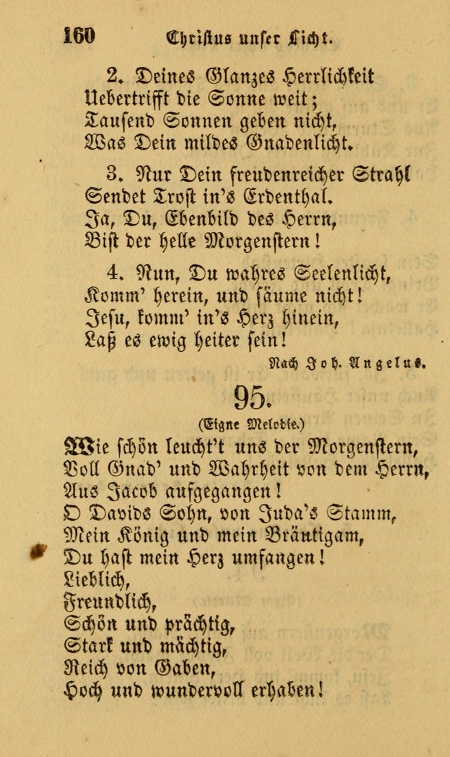 Die Pilgerharfe: eine sammlung evangelischer lieder, für den Gebrauch gläubig getauster Christen und der Gemeinden des Herrn in Nordamerika page 160