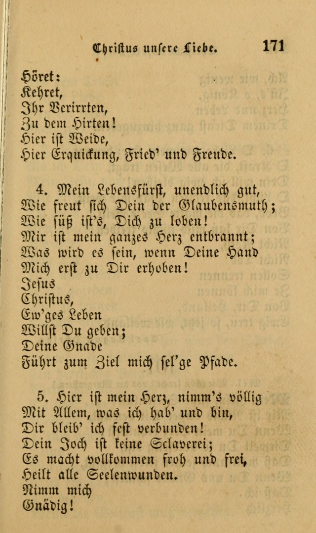 Die Pilgerharfe: eine sammlung evangelischer lieder, für den Gebrauch gläubig getauster Christen und der Gemeinden des Herrn in Nordamerika page 171