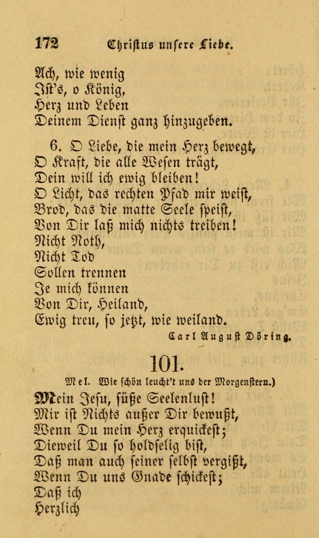 Die Pilgerharfe: eine sammlung evangelischer lieder, für den Gebrauch gläubig getauster Christen und der Gemeinden des Herrn in Nordamerika page 172