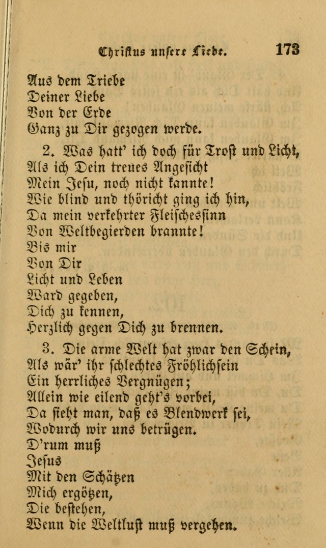 Die Pilgerharfe: eine sammlung evangelischer lieder, für den Gebrauch gläubig getauster Christen und der Gemeinden des Herrn in Nordamerika page 173