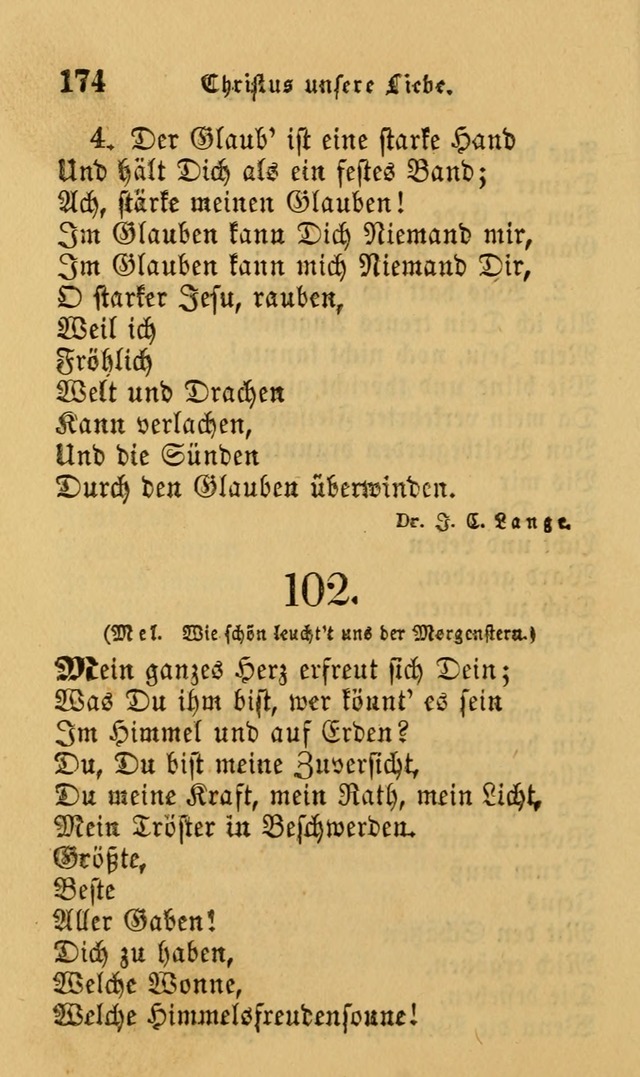 Die Pilgerharfe: eine sammlung evangelischer lieder, für den Gebrauch gläubig getauster Christen und der Gemeinden des Herrn in Nordamerika page 174