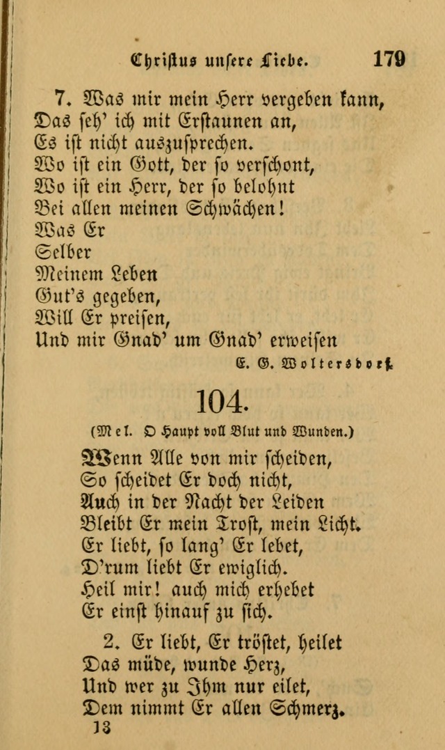 Die Pilgerharfe: eine sammlung evangelischer lieder, für den Gebrauch gläubig getauster Christen und der Gemeinden des Herrn in Nordamerika page 179