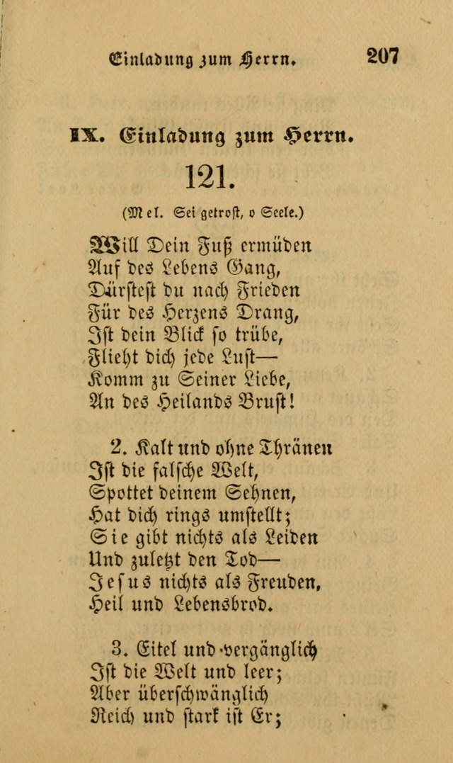 Die Pilgerharfe: eine sammlung evangelischer lieder, für den Gebrauch gläubig getauster Christen und der Gemeinden des Herrn in Nordamerika page 207