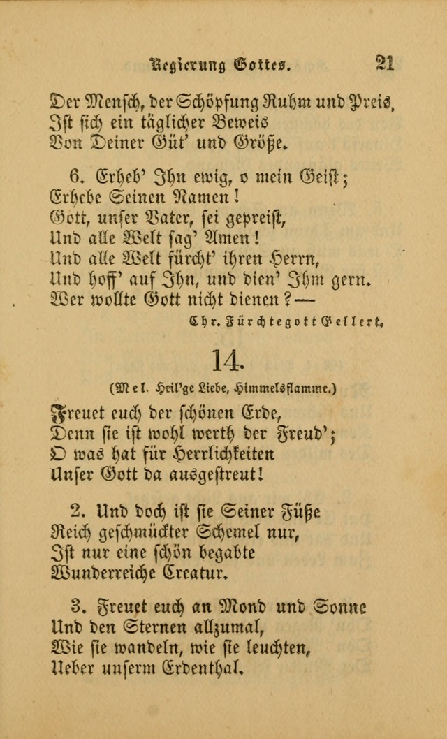 Die Pilgerharfe: eine sammlung evangelischer lieder, für den Gebrauch gläubig getauster Christen und der Gemeinden des Herrn in Nordamerika page 21