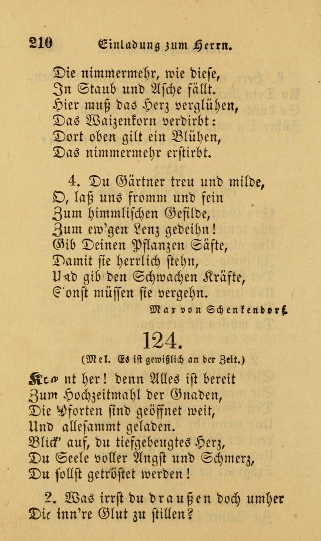 Die Pilgerharfe: eine sammlung evangelischer lieder, für den Gebrauch gläubig getauster Christen und der Gemeinden des Herrn in Nordamerika page 210