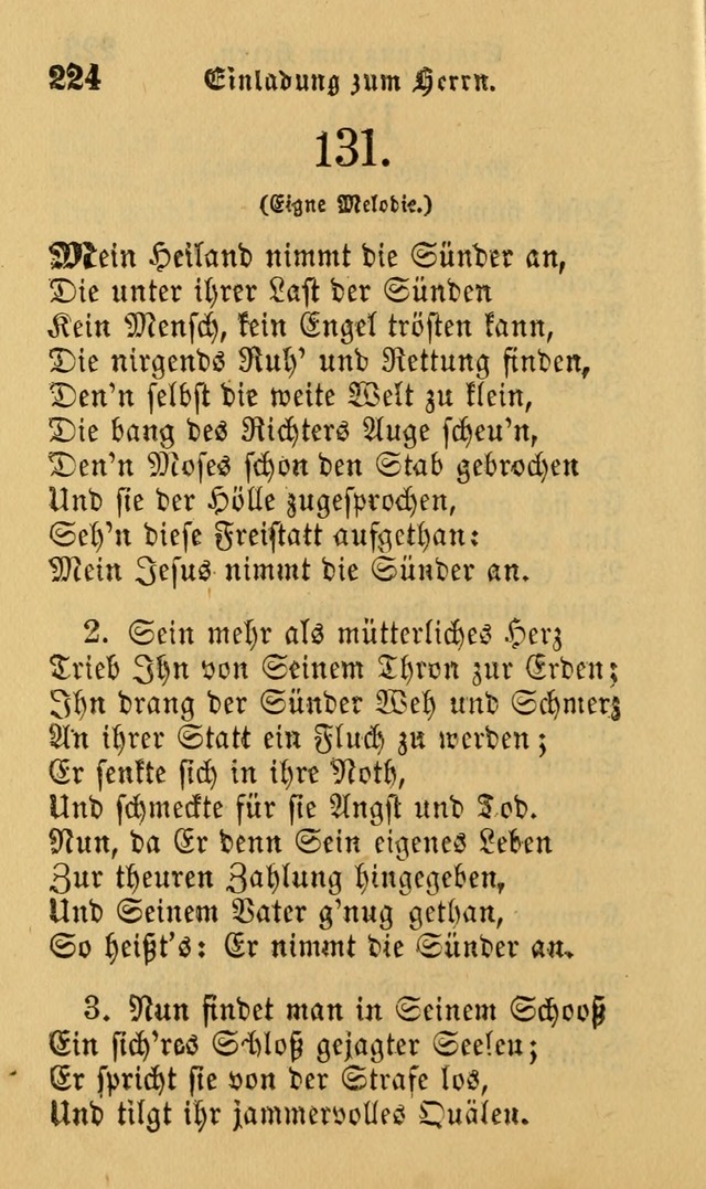 Die Pilgerharfe: eine sammlung evangelischer lieder, für den Gebrauch gläubig getauster Christen und der Gemeinden des Herrn in Nordamerika page 224