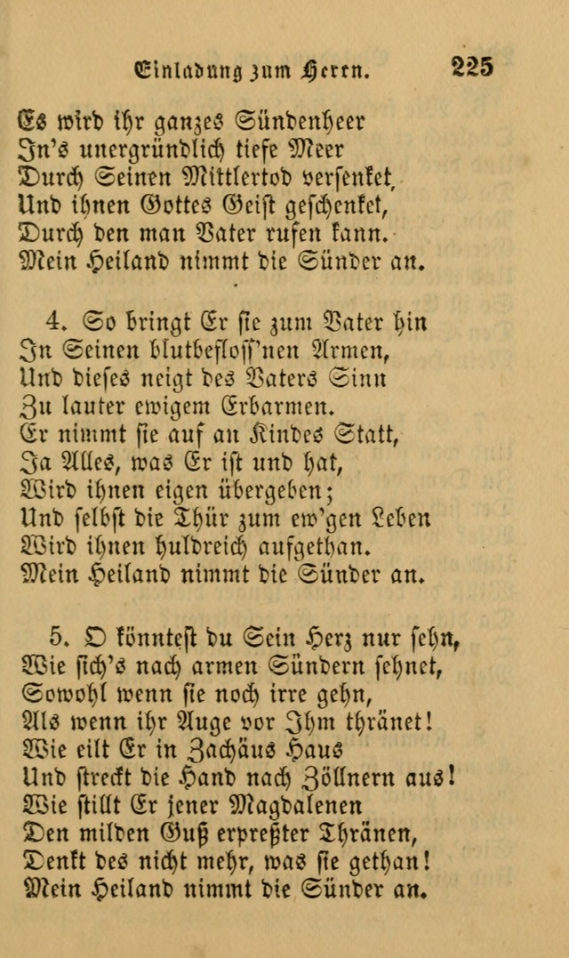 Die Pilgerharfe: eine sammlung evangelischer lieder, für den Gebrauch gläubig getauster Christen und der Gemeinden des Herrn in Nordamerika page 225