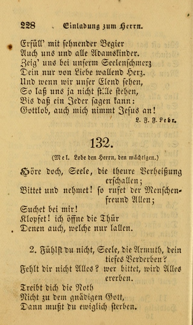 Die Pilgerharfe: eine sammlung evangelischer lieder, für den Gebrauch gläubig getauster Christen und der Gemeinden des Herrn in Nordamerika page 228