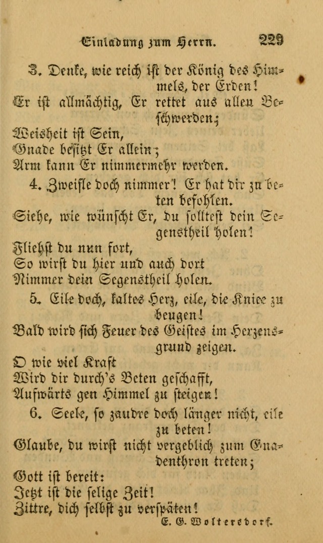 Die Pilgerharfe: eine sammlung evangelischer lieder, für den Gebrauch gläubig getauster Christen und der Gemeinden des Herrn in Nordamerika page 229