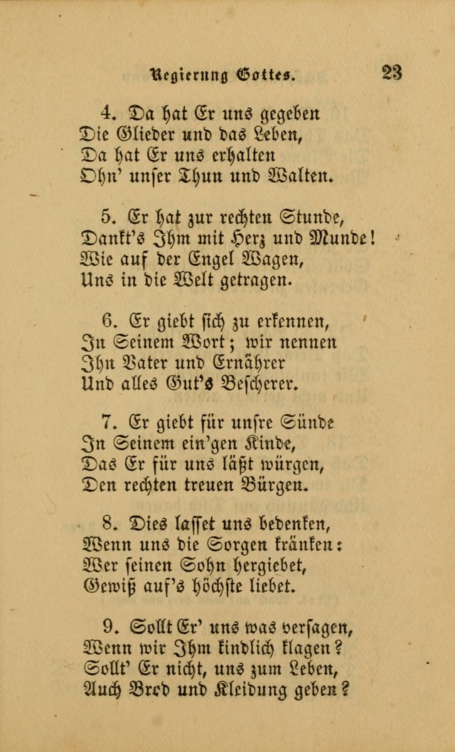 Die Pilgerharfe: eine sammlung evangelischer lieder, für den Gebrauch gläubig getauster Christen und der Gemeinden des Herrn in Nordamerika page 23