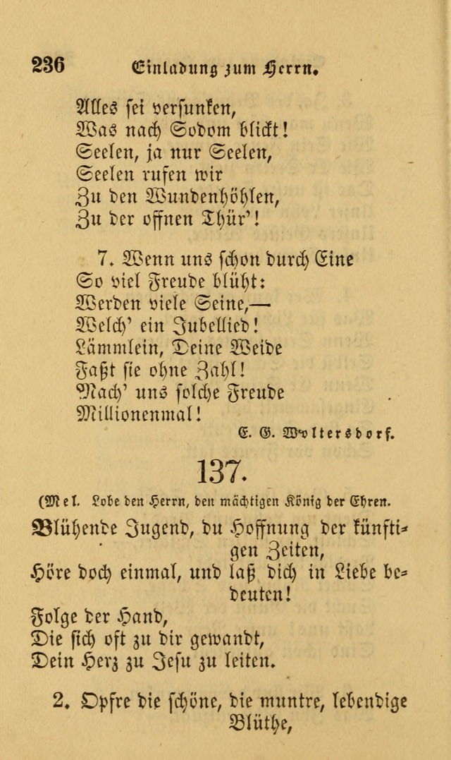 Die Pilgerharfe: eine sammlung evangelischer lieder, für den Gebrauch gläubig getauster Christen und der Gemeinden des Herrn in Nordamerika page 236