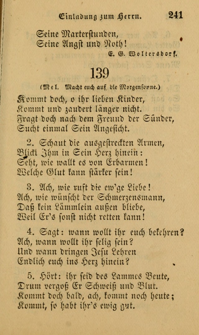 Die Pilgerharfe: eine sammlung evangelischer lieder, für den Gebrauch gläubig getauster Christen und der Gemeinden des Herrn in Nordamerika page 241