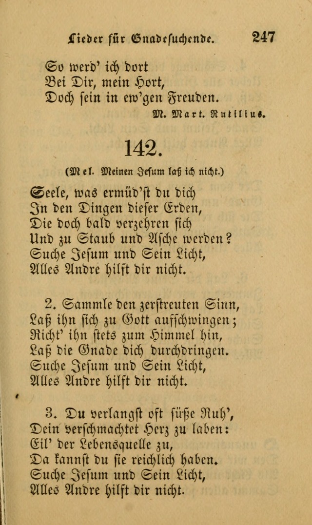 Die Pilgerharfe: eine sammlung evangelischer lieder, für den Gebrauch gläubig getauster Christen und der Gemeinden des Herrn in Nordamerika page 247