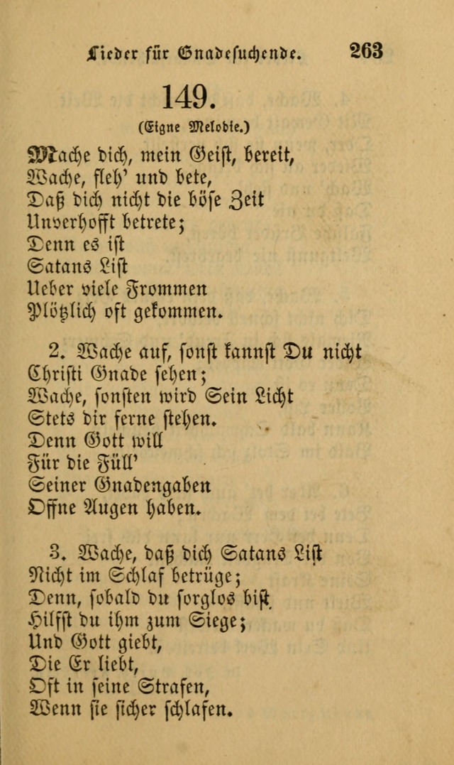 Die Pilgerharfe: eine sammlung evangelischer lieder, für den Gebrauch gläubig getauster Christen und der Gemeinden des Herrn in Nordamerika page 263