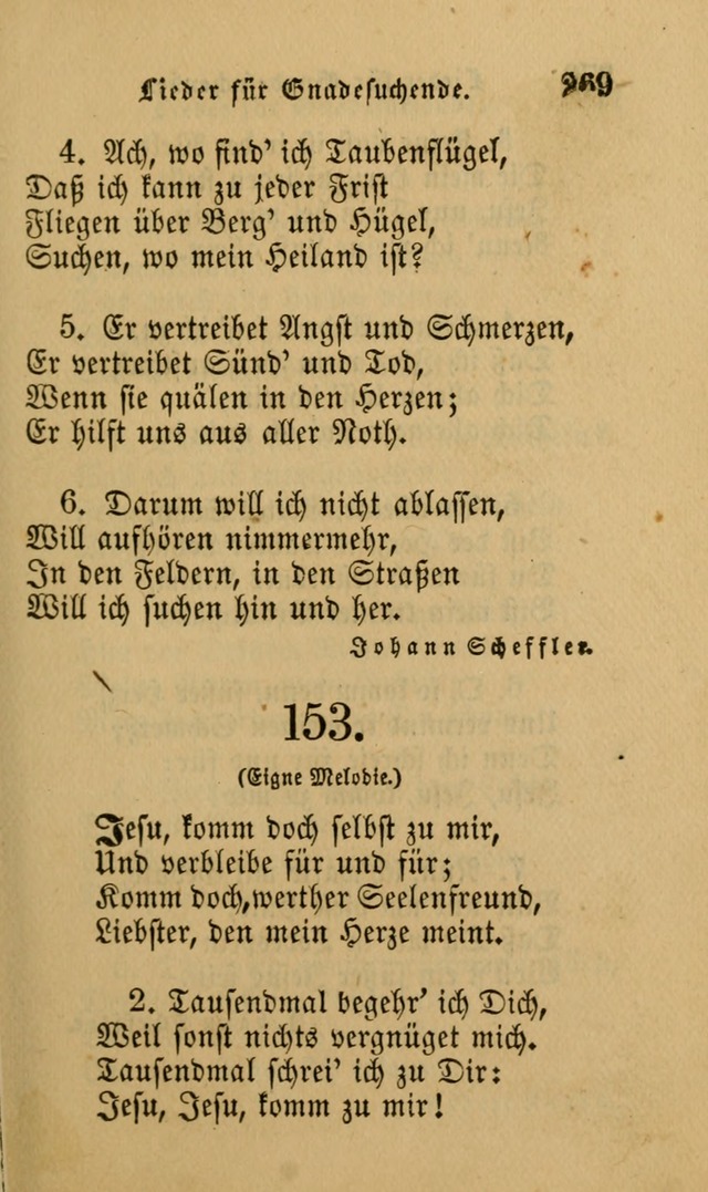 Die Pilgerharfe: eine sammlung evangelischer lieder, für den Gebrauch gläubig getauster Christen und der Gemeinden des Herrn in Nordamerika page 269