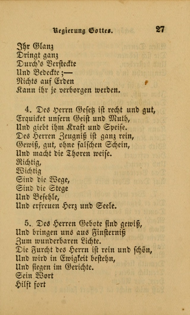 Die Pilgerharfe: eine sammlung evangelischer lieder, für den Gebrauch gläubig getauster Christen und der Gemeinden des Herrn in Nordamerika page 27