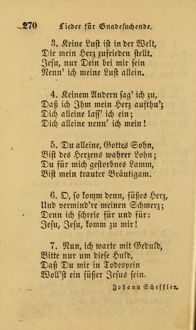 Die Pilgerharfe: eine sammlung evangelischer lieder, für den Gebrauch gläubig getauster Christen und der Gemeinden des Herrn in Nordamerika page 270