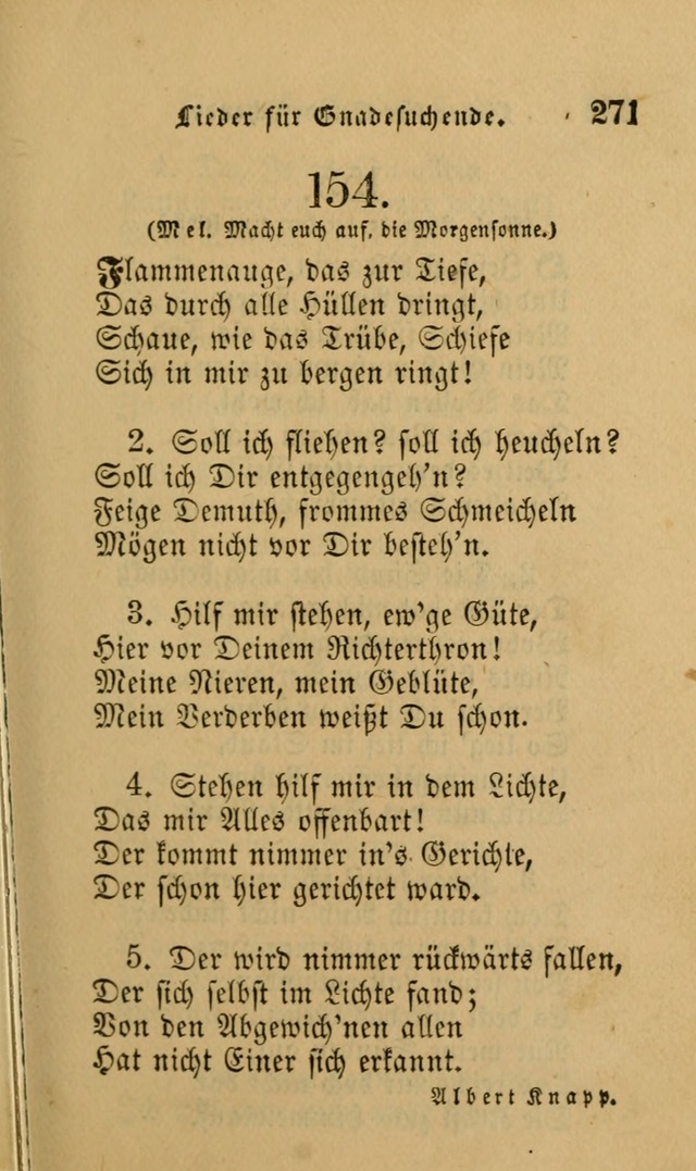 Die Pilgerharfe: eine sammlung evangelischer lieder, für den Gebrauch gläubig getauster Christen und der Gemeinden des Herrn in Nordamerika page 271