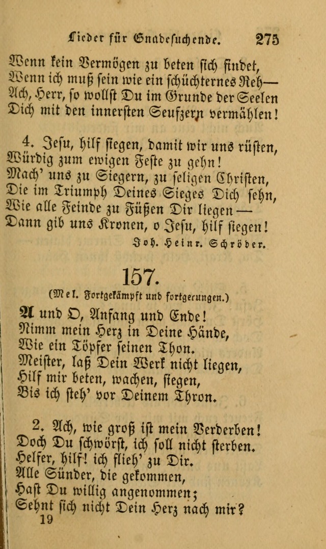 Die Pilgerharfe: eine sammlung evangelischer lieder, für den Gebrauch gläubig getauster Christen und der Gemeinden des Herrn in Nordamerika page 275