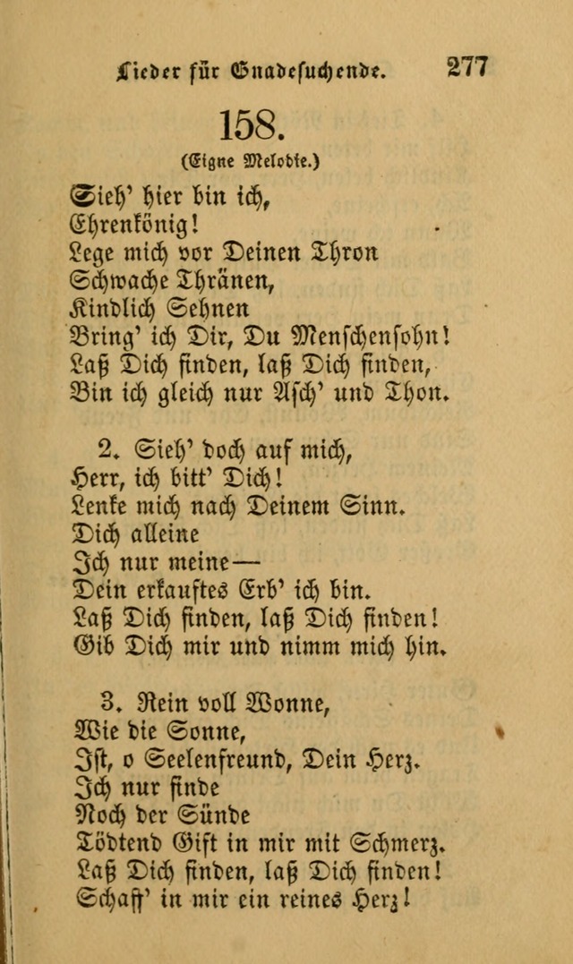 Die Pilgerharfe: eine sammlung evangelischer lieder, für den Gebrauch gläubig getauster Christen und der Gemeinden des Herrn in Nordamerika page 277