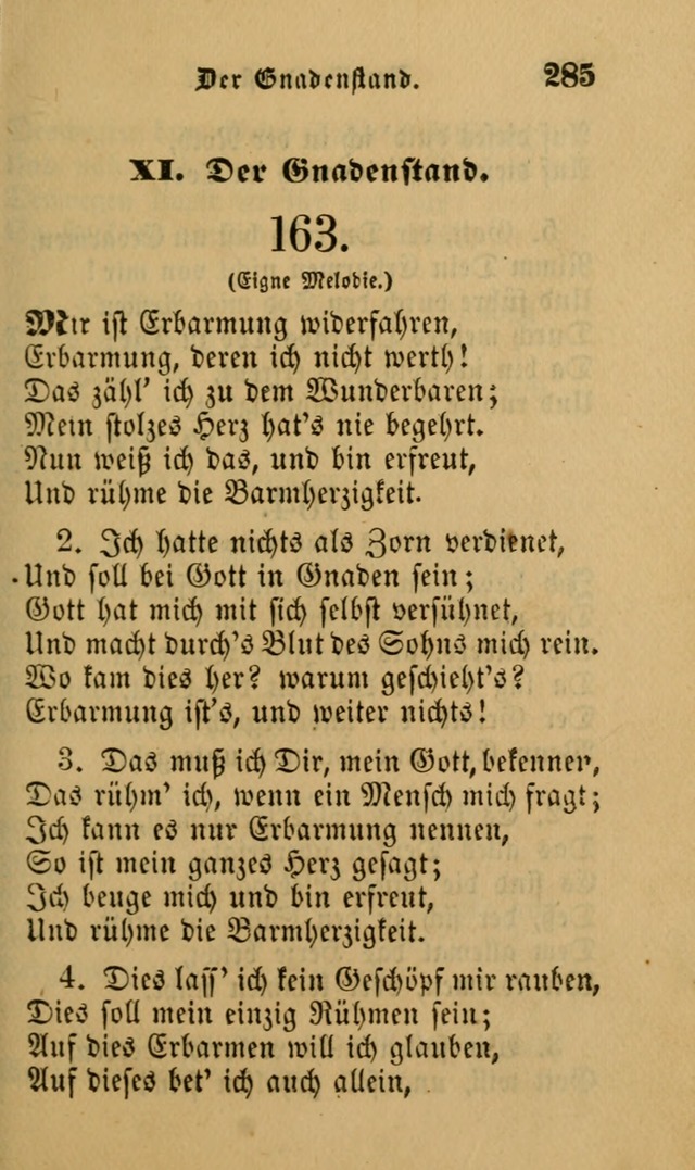 Die Pilgerharfe: eine sammlung evangelischer lieder, für den Gebrauch gläubig getauster Christen und der Gemeinden des Herrn in Nordamerika page 285