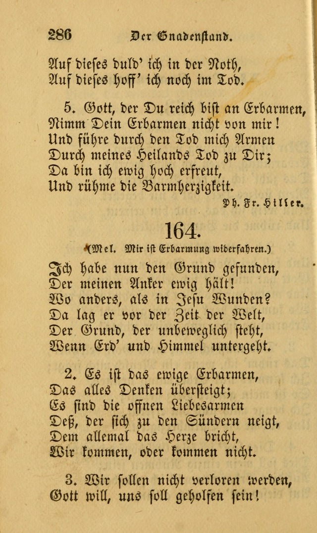 Die Pilgerharfe: eine sammlung evangelischer lieder, für den Gebrauch gläubig getauster Christen und der Gemeinden des Herrn in Nordamerika page 286