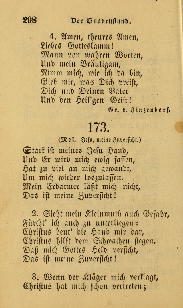 Die Pilgerharfe: eine sammlung evangelischer lieder, für den Gebrauch gläubig getauster Christen und der Gemeinden des Herrn in Nordamerika page 298