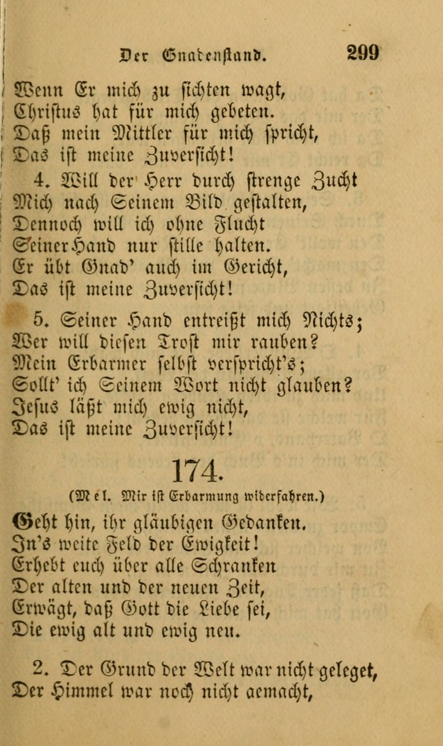 Die Pilgerharfe: eine sammlung evangelischer lieder, für den Gebrauch gläubig getauster Christen und der Gemeinden des Herrn in Nordamerika page 299