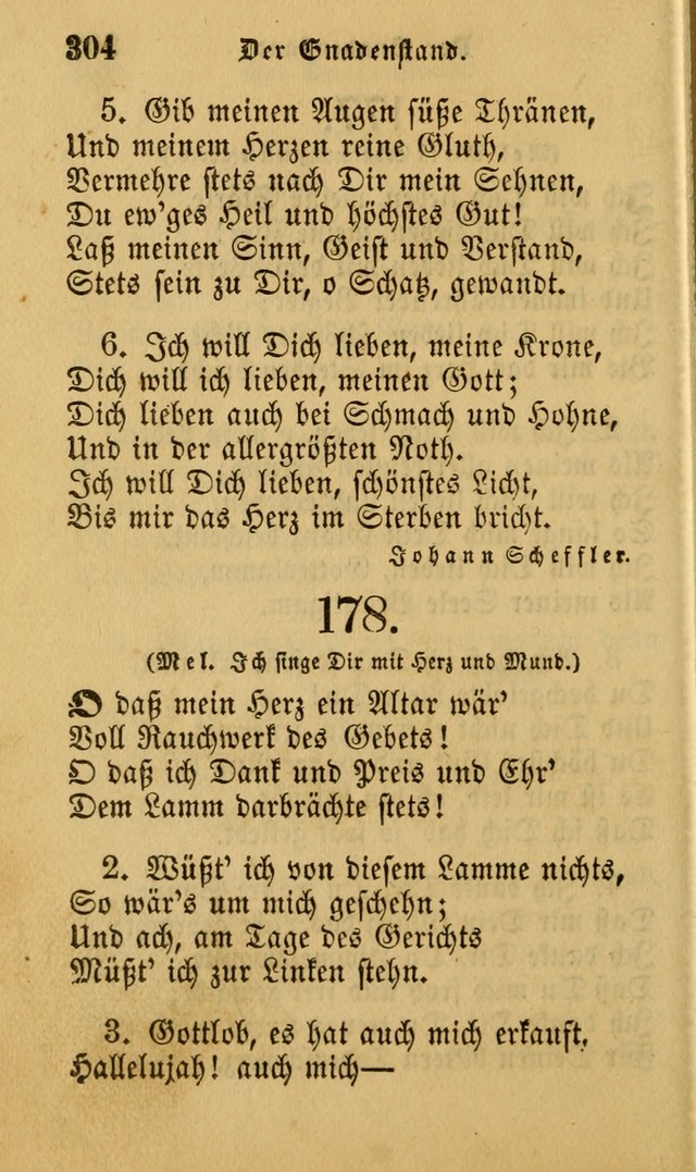 Die Pilgerharfe: eine sammlung evangelischer lieder, für den Gebrauch gläubig getauster Christen und der Gemeinden des Herrn in Nordamerika page 304