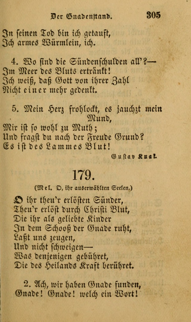 Die Pilgerharfe: eine sammlung evangelischer lieder, für den Gebrauch gläubig getauster Christen und der Gemeinden des Herrn in Nordamerika page 305