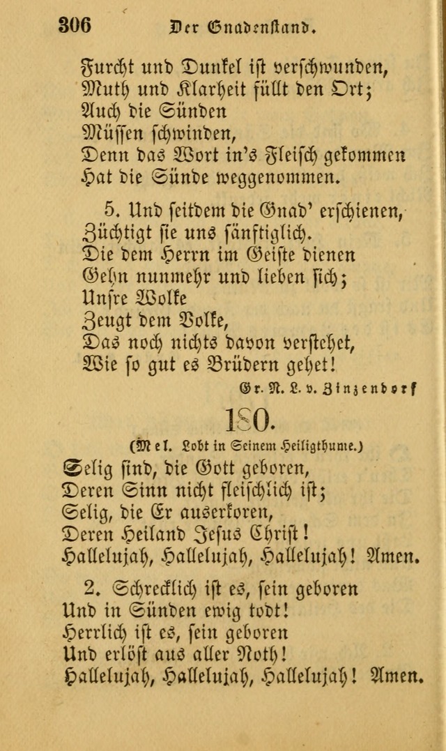 Die Pilgerharfe: eine sammlung evangelischer lieder, für den Gebrauch gläubig getauster Christen und der Gemeinden des Herrn in Nordamerika page 306