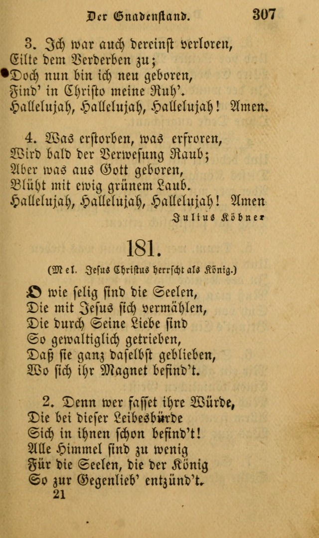 Die Pilgerharfe: eine sammlung evangelischer lieder, für den Gebrauch gläubig getauster Christen und der Gemeinden des Herrn in Nordamerika page 307