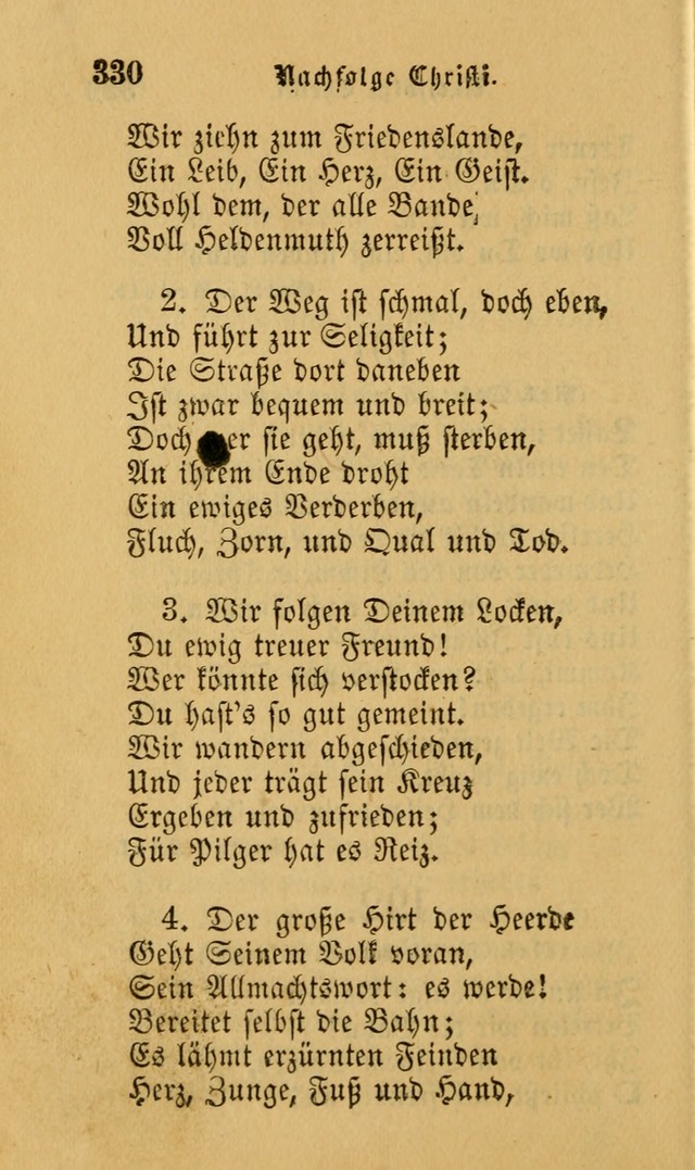 Die Pilgerharfe: eine sammlung evangelischer lieder, für den Gebrauch gläubig getauster Christen und der Gemeinden des Herrn in Nordamerika page 330