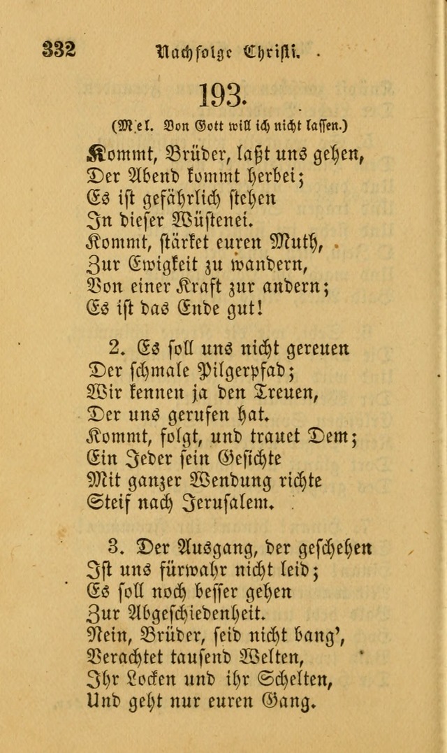 Die Pilgerharfe: eine sammlung evangelischer lieder, für den Gebrauch gläubig getauster Christen und der Gemeinden des Herrn in Nordamerika page 332