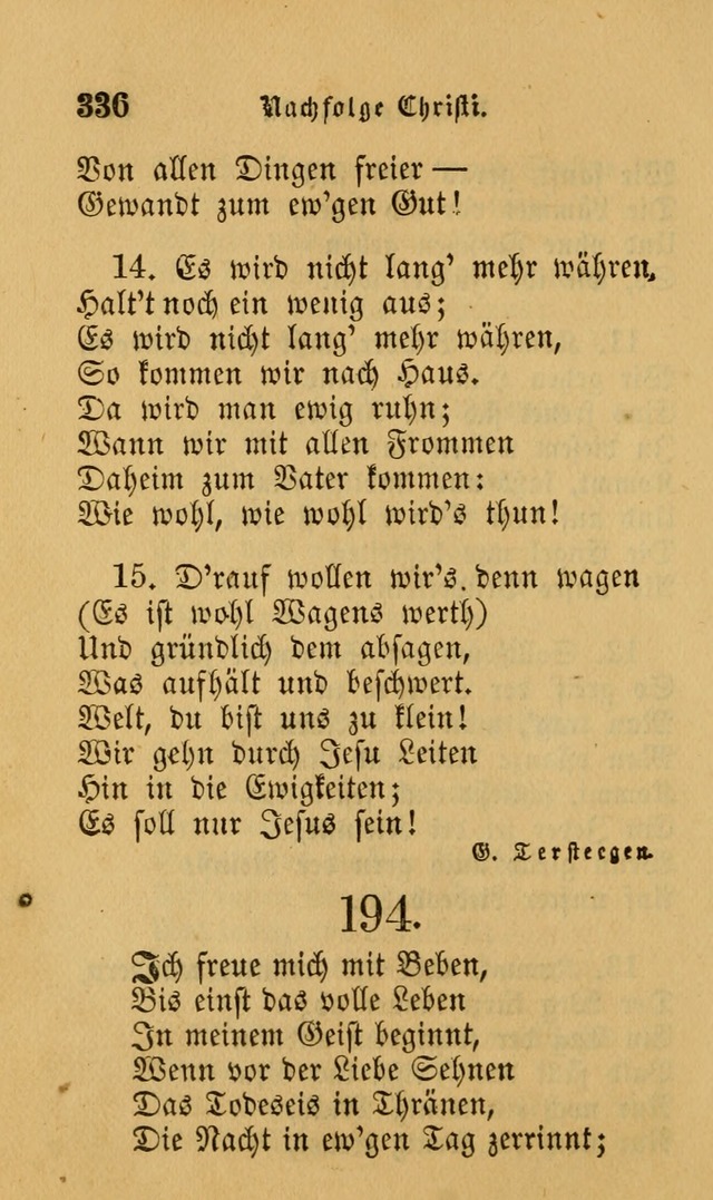 Die Pilgerharfe: eine sammlung evangelischer lieder, für den Gebrauch gläubig getauster Christen und der Gemeinden des Herrn in Nordamerika page 336