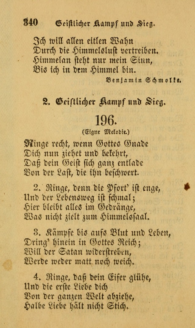 Die Pilgerharfe: eine sammlung evangelischer lieder, für den Gebrauch gläubig getauster Christen und der Gemeinden des Herrn in Nordamerika page 340