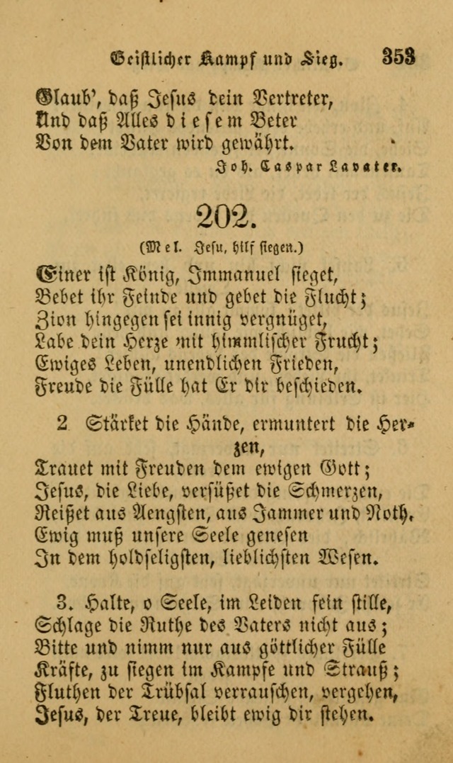 Die Pilgerharfe: eine sammlung evangelischer lieder, für den Gebrauch gläubig getauster Christen und der Gemeinden des Herrn in Nordamerika page 353