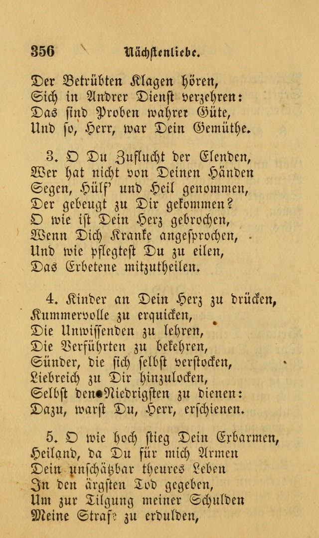 Die Pilgerharfe: eine sammlung evangelischer lieder, für den Gebrauch gläubig getauster Christen und der Gemeinden des Herrn in Nordamerika page 356