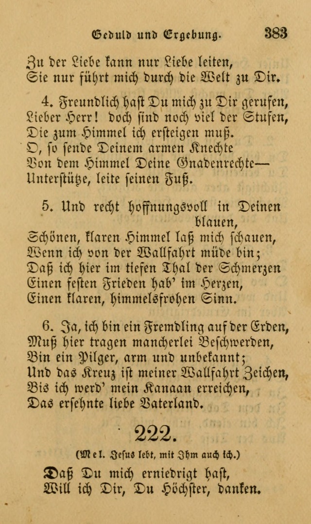 Die Pilgerharfe: eine sammlung evangelischer lieder, für den Gebrauch gläubig getauster Christen und der Gemeinden des Herrn in Nordamerika page 383