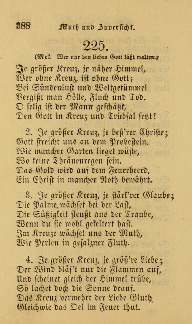 Die Pilgerharfe: eine sammlung evangelischer lieder, für den Gebrauch gläubig getauster Christen und der Gemeinden des Herrn in Nordamerika page 388