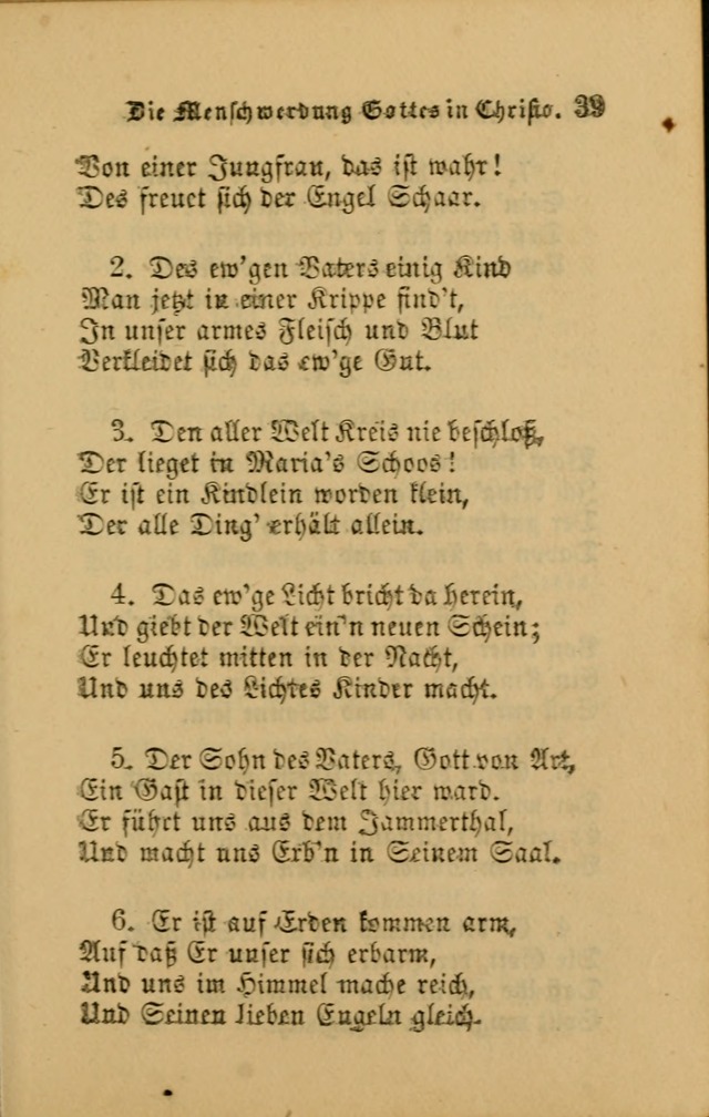 Die Pilgerharfe: eine sammlung evangelischer lieder, für den Gebrauch gläubig getauster Christen und der Gemeinden des Herrn in Nordamerika page 39