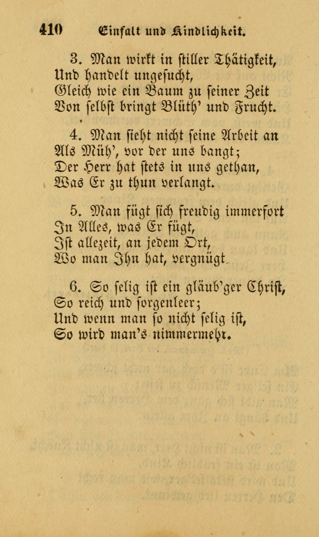 Die Pilgerharfe: eine sammlung evangelischer lieder, für den Gebrauch gläubig getauster Christen und der Gemeinden des Herrn in Nordamerika page 410