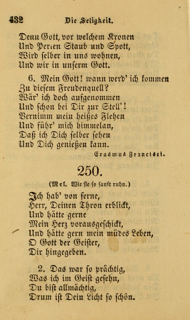 Die Pilgerharfe: eine sammlung evangelischer lieder, für den Gebrauch gläubig getauster Christen und der Gemeinden des Herrn in Nordamerika page 432